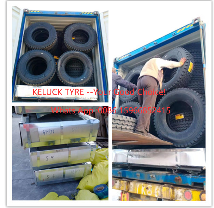 Loading truck tyres maxwind for Africa Mali market --Keluck tyre