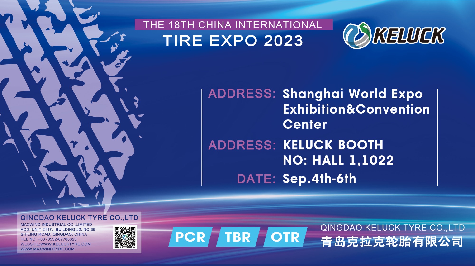 The 18th China International Tire and Hub Expo 2023 -KELUCK WILL  Attend
