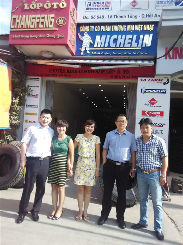 Kelucktyre visited truck tire customers in Vietnam
