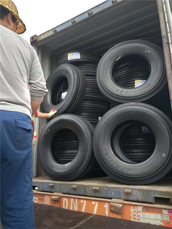 Container loading for truck tires customers from Philippines