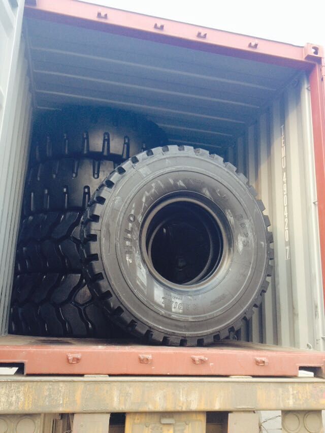 Container loading for OTR tires customers from Japan