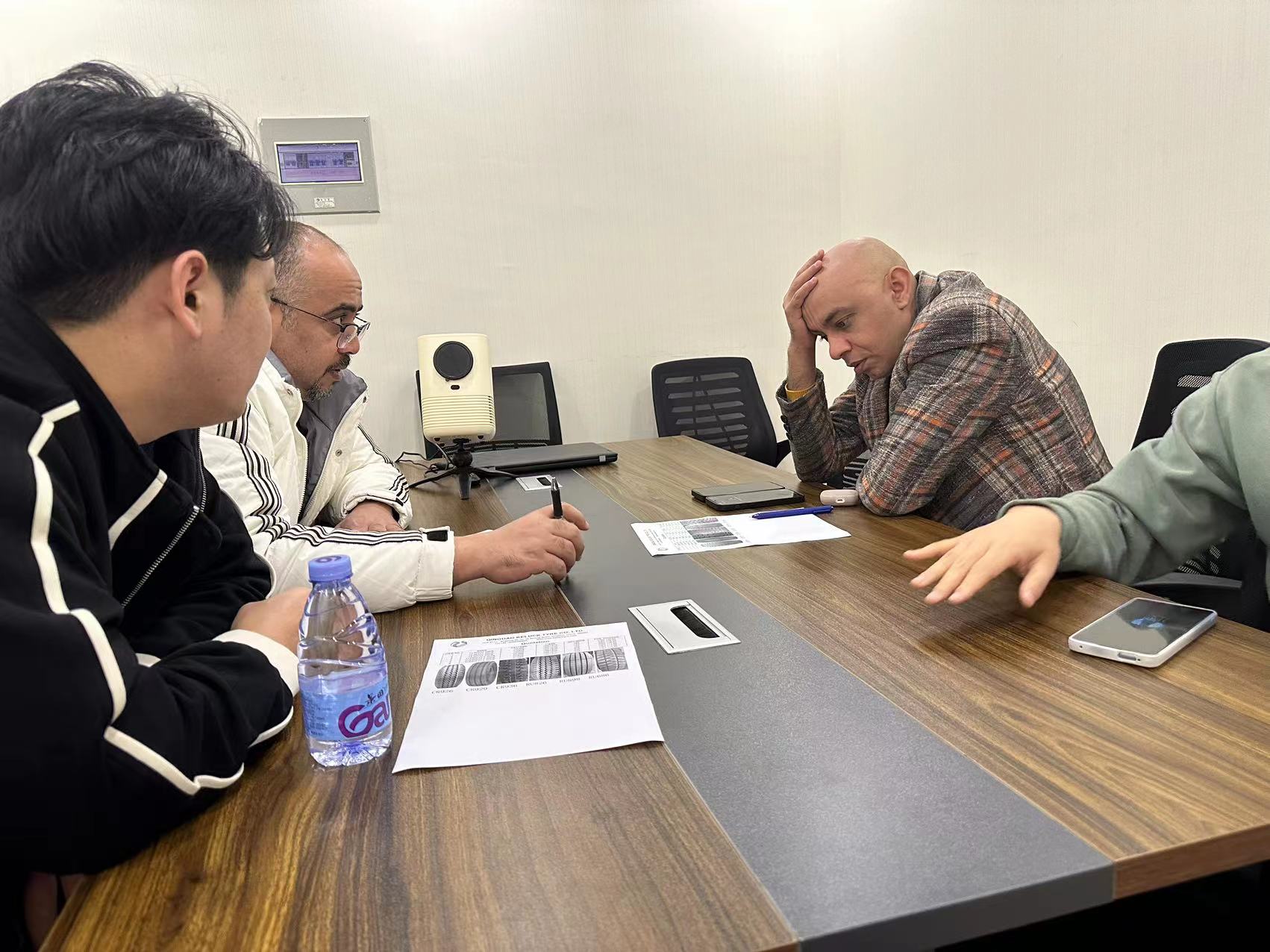 Egyptian customers visiting for truck tyres