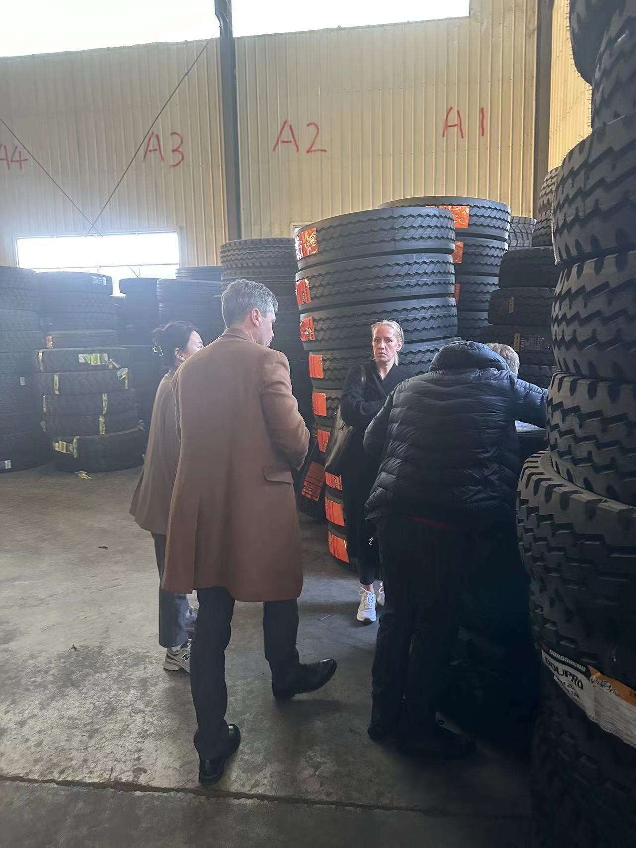 Russian Client Visit to Keluck tyre Office and Warehouse for Tire Business Negotiation