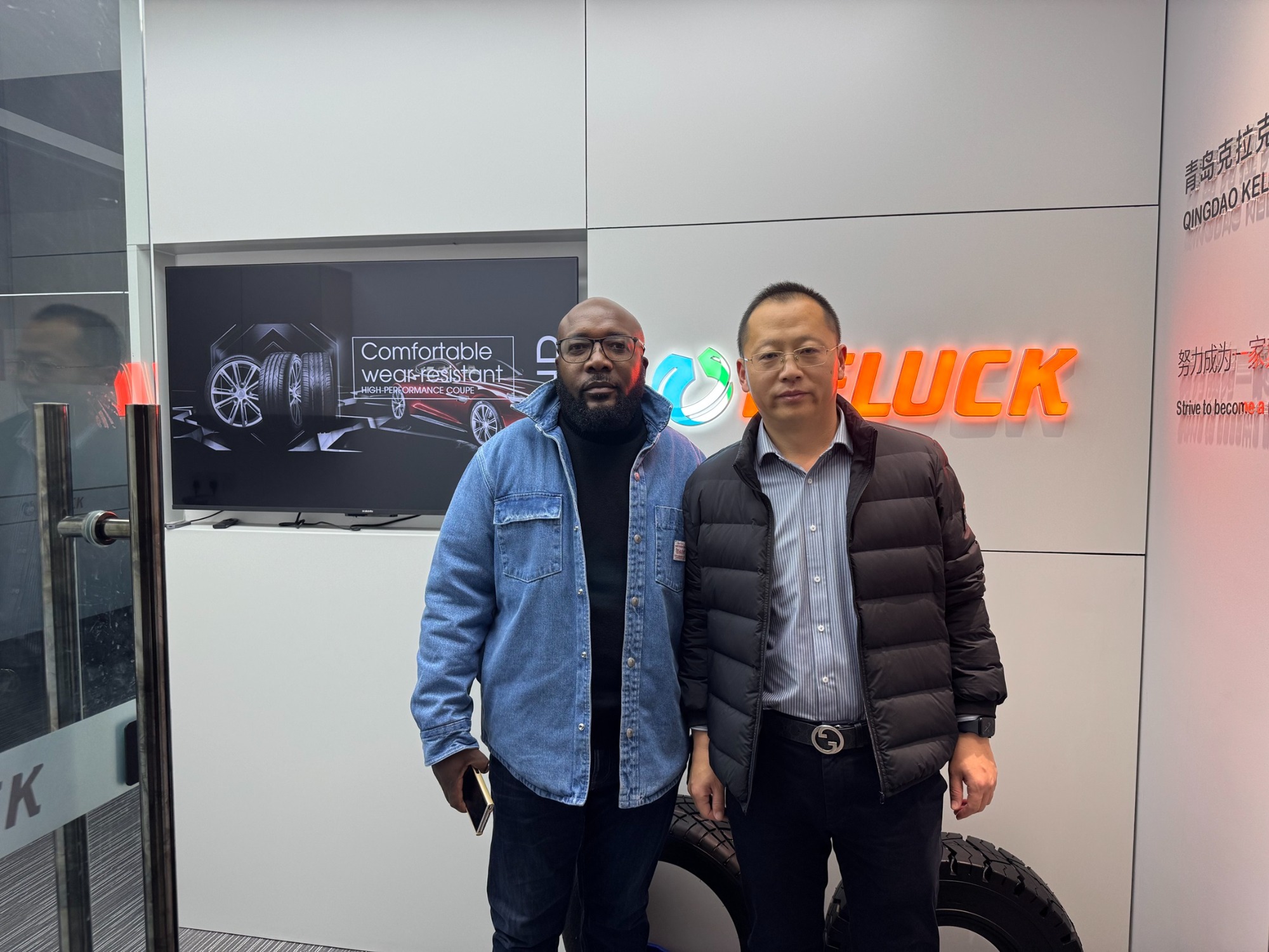 Visit of Zimbabwean Client to Qingdao Keluck Tyre Co., Ltd.